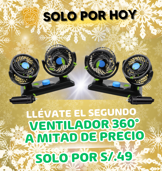 PROMOCION 2DO VENTILADOR A MITAD DE PRECIO