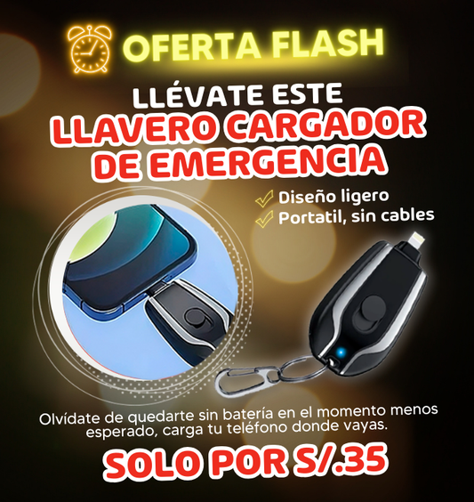 OFERTA LLAVERO CARGADOR DE EMERGENCIA